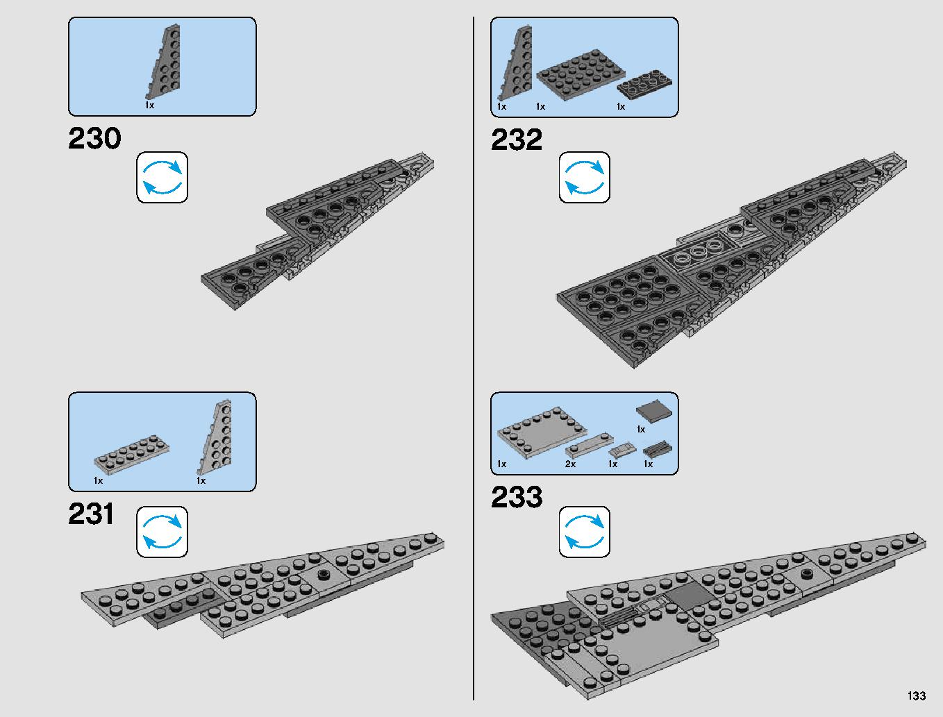 First Order Star Destroyer 75190 LEGO information LEGO instructions 133 page