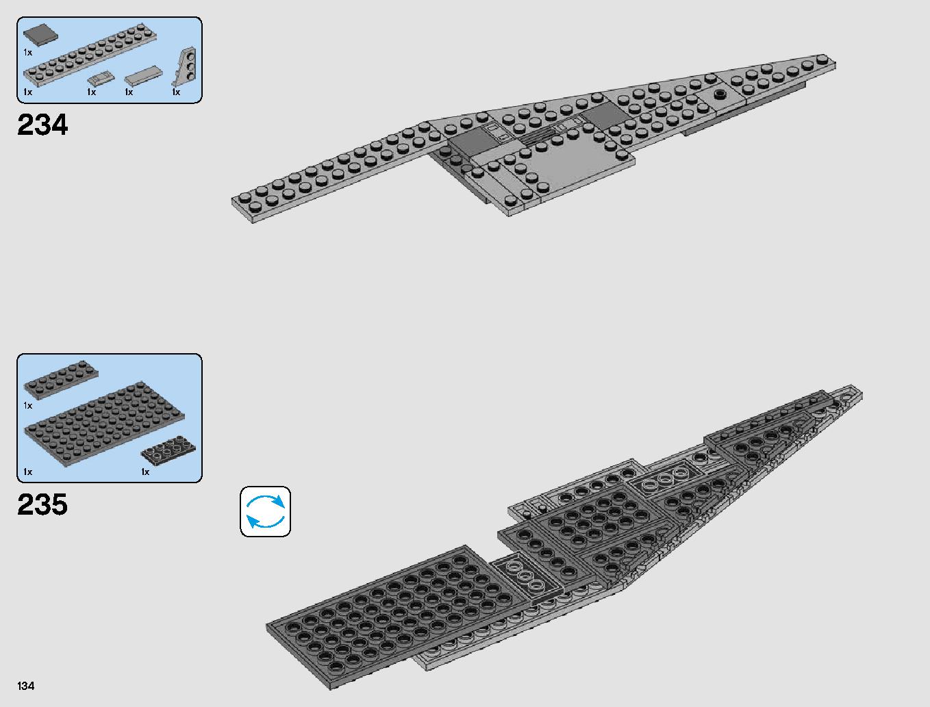 First Order Star Destroyer 75190 LEGO information LEGO instructions 134 page
