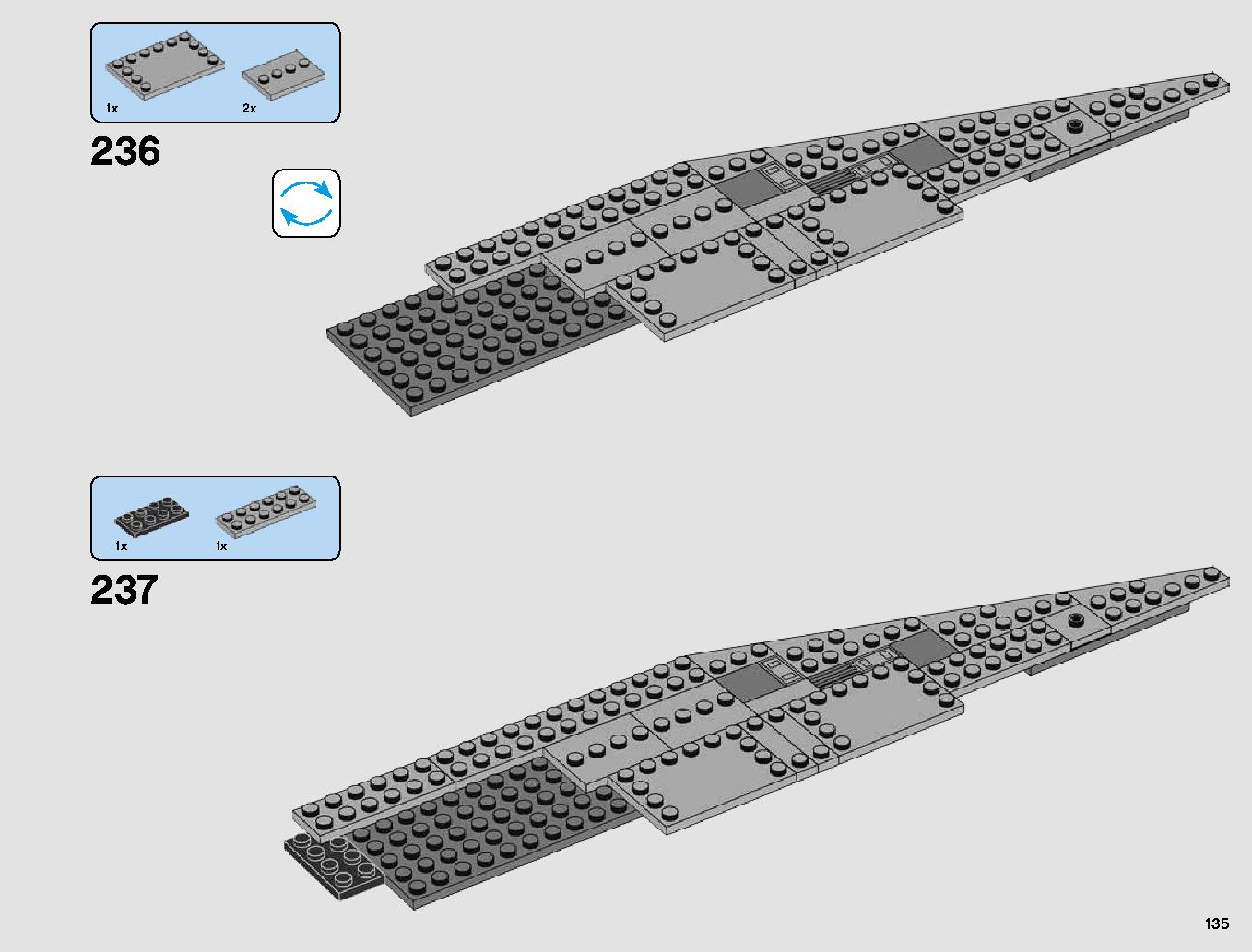 First Order Star Destroyer 75190 LEGO information LEGO instructions 135 page
