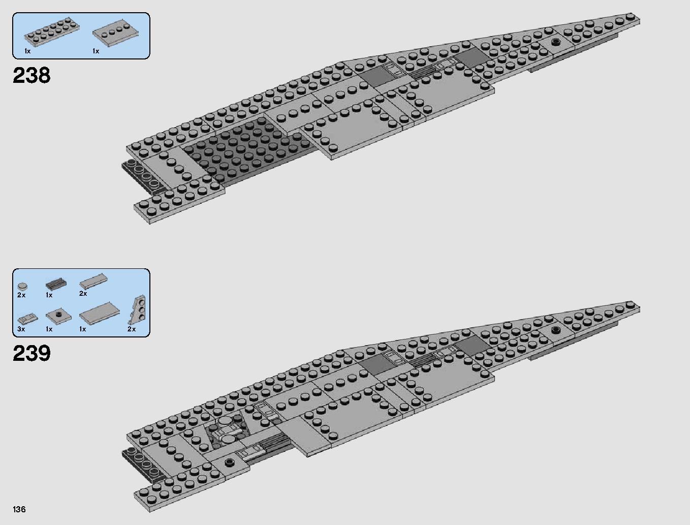 First Order Star Destroyer 75190 LEGO information LEGO instructions 136 page