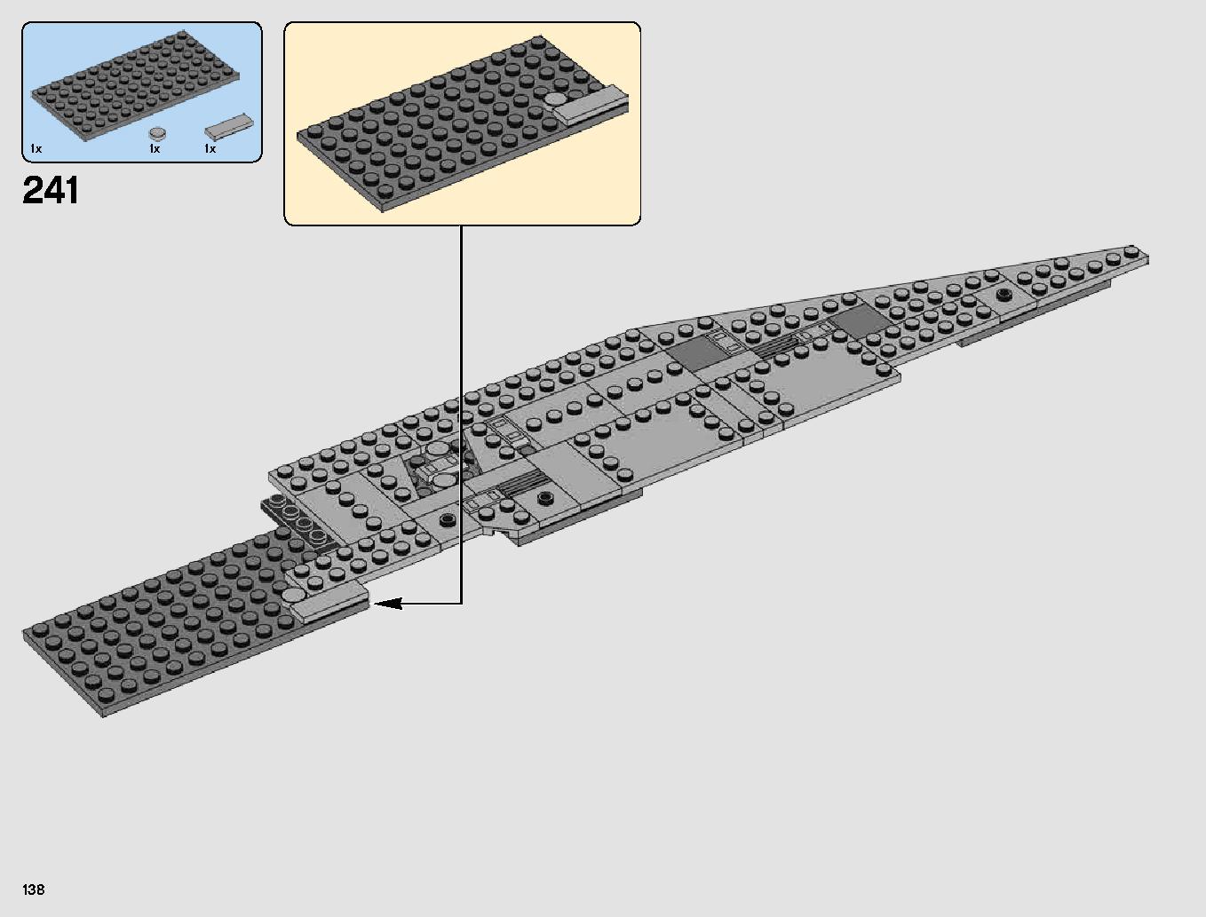First Order Star Destroyer 75190 LEGO information LEGO instructions 138 page