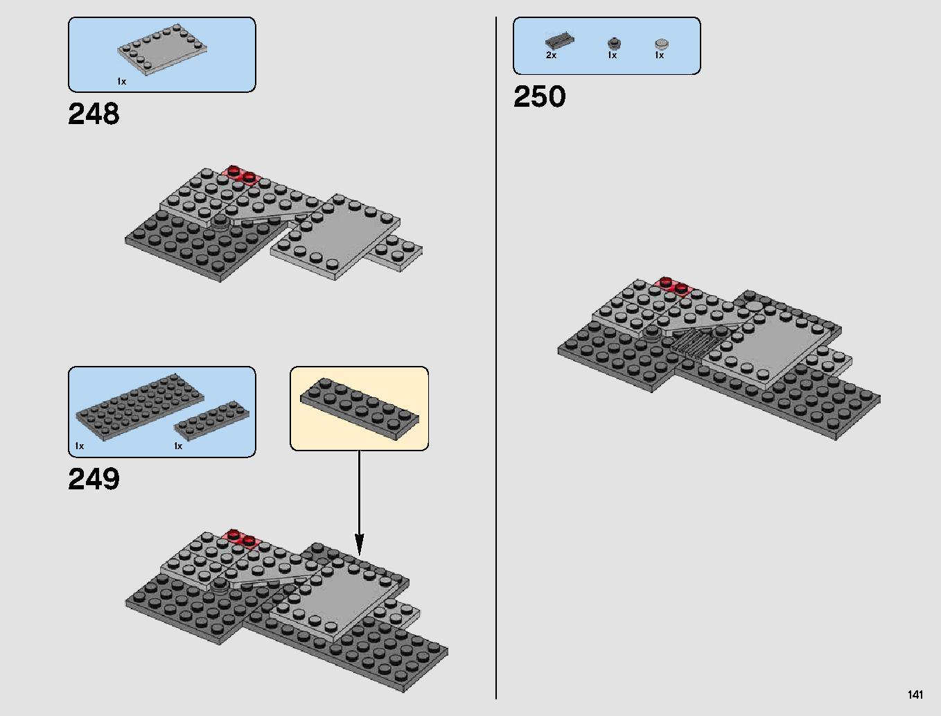 First Order Star Destroyer 75190 LEGO information LEGO instructions 141 page