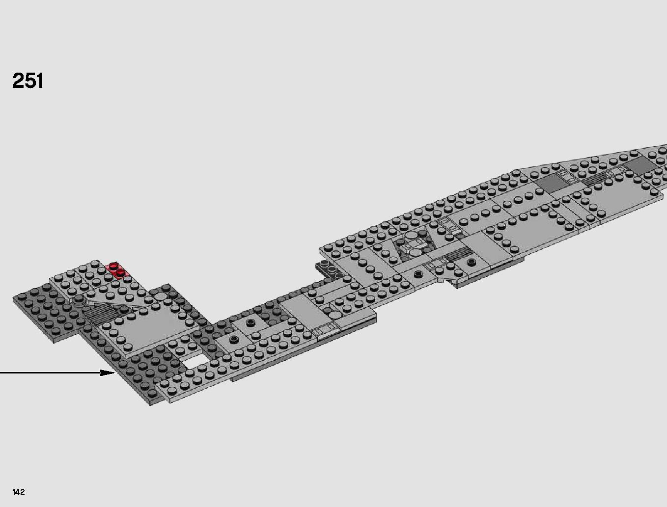 First Order Star Destroyer 75190 LEGO information LEGO instructions 142 page