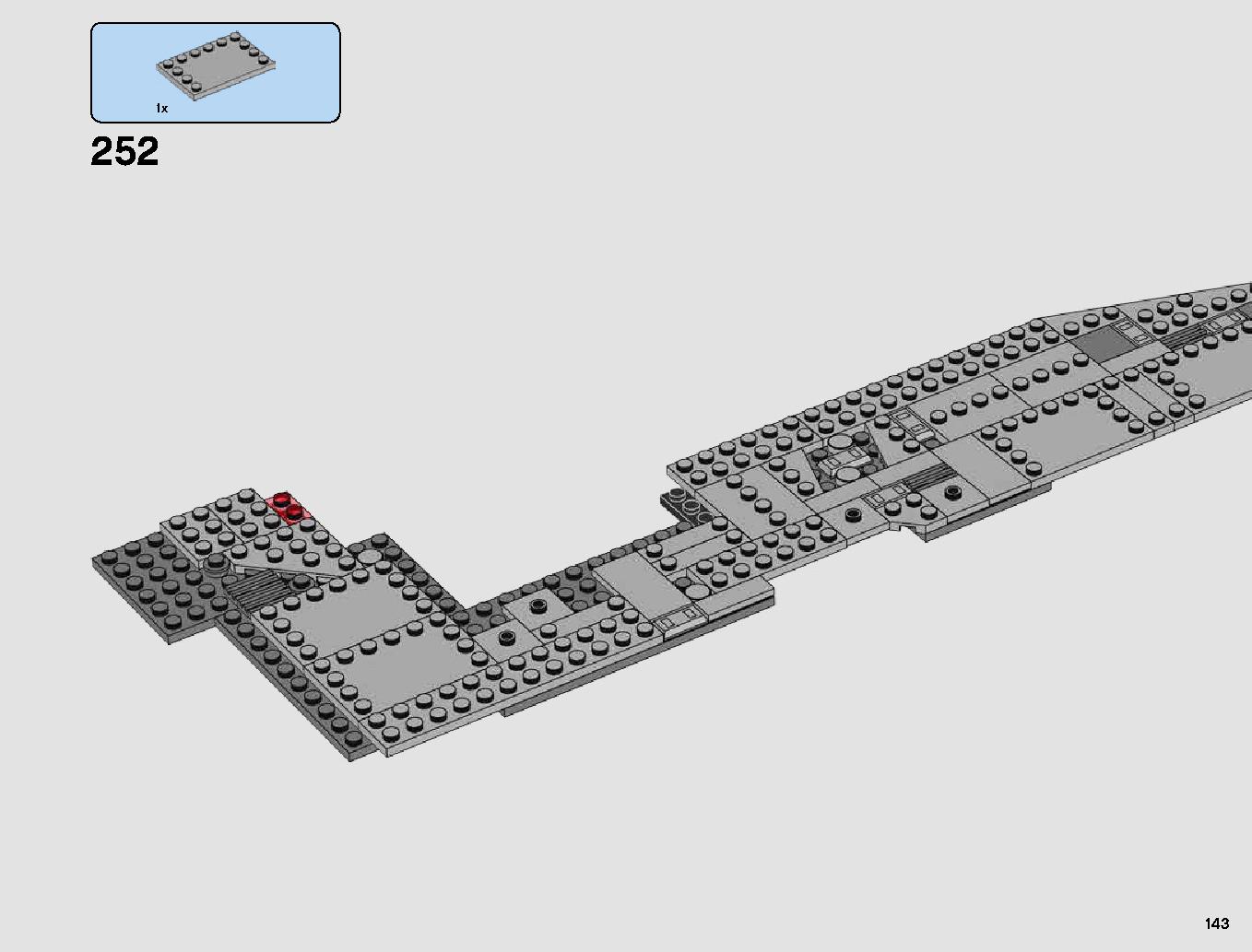 First Order Star Destroyer 75190 LEGO information LEGO instructions 143 page