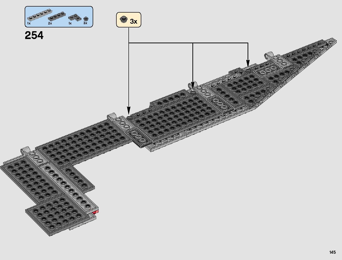 First Order Star Destroyer 75190 LEGO information LEGO instructions 145 page