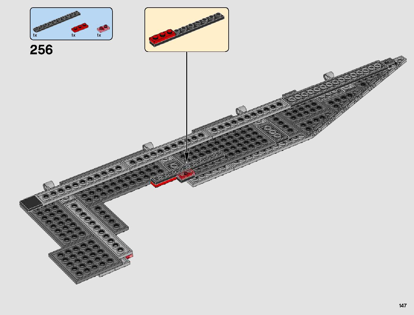 First Order Star Destroyer 75190 LEGO information LEGO instructions 147 page