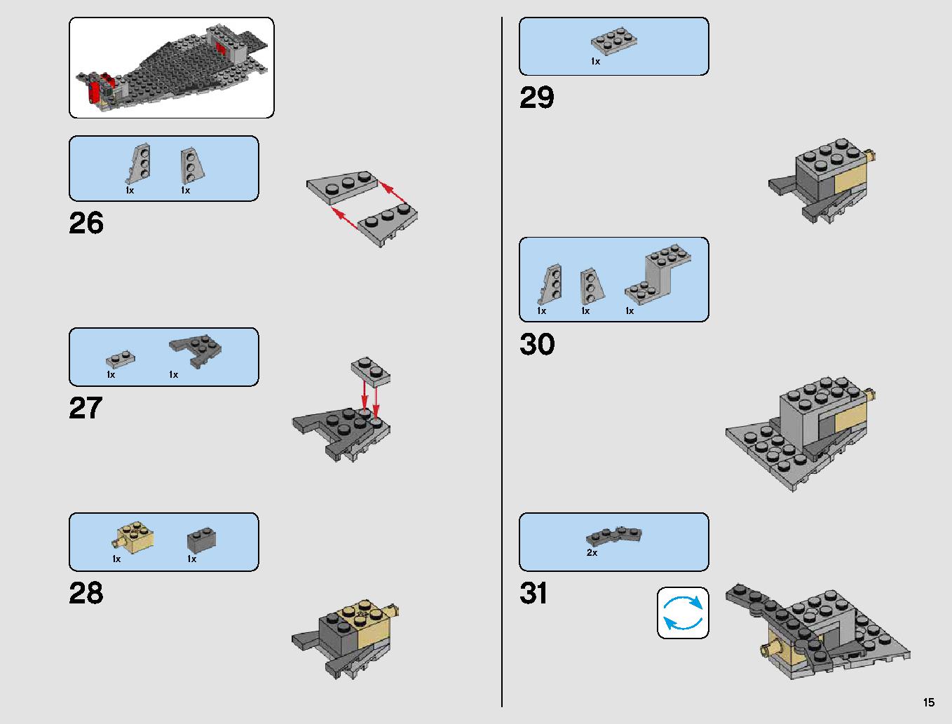 First Order Star Destroyer 75190 LEGO information LEGO instructions 15 page