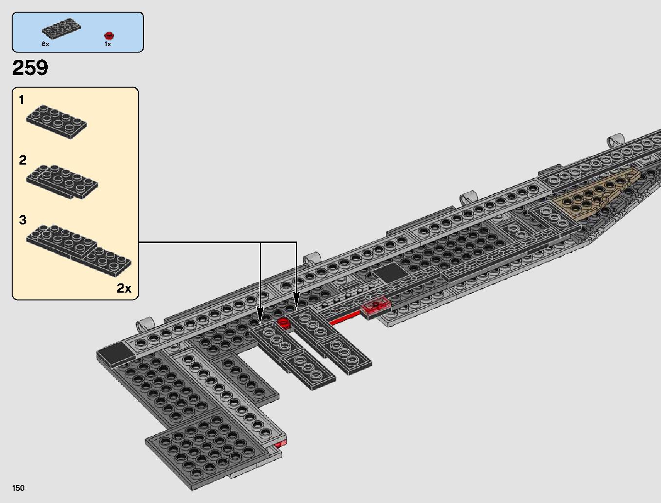 First Order Star Destroyer 75190 LEGO information LEGO instructions 150 page