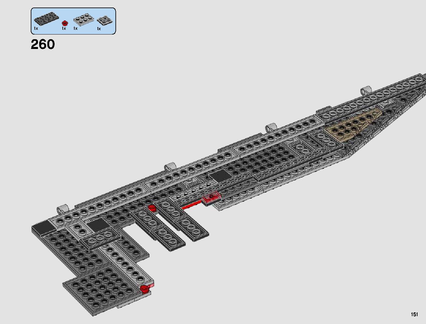 First Order Star Destroyer 75190 LEGO information LEGO instructions 151 page