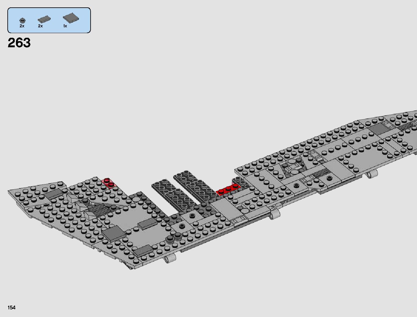 First Order Star Destroyer 75190 LEGO information LEGO instructions 154 page