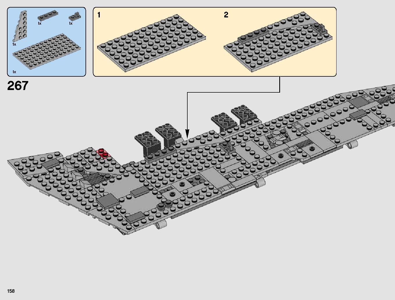 First Order Star Destroyer 75190 LEGO information LEGO instructions 158 page