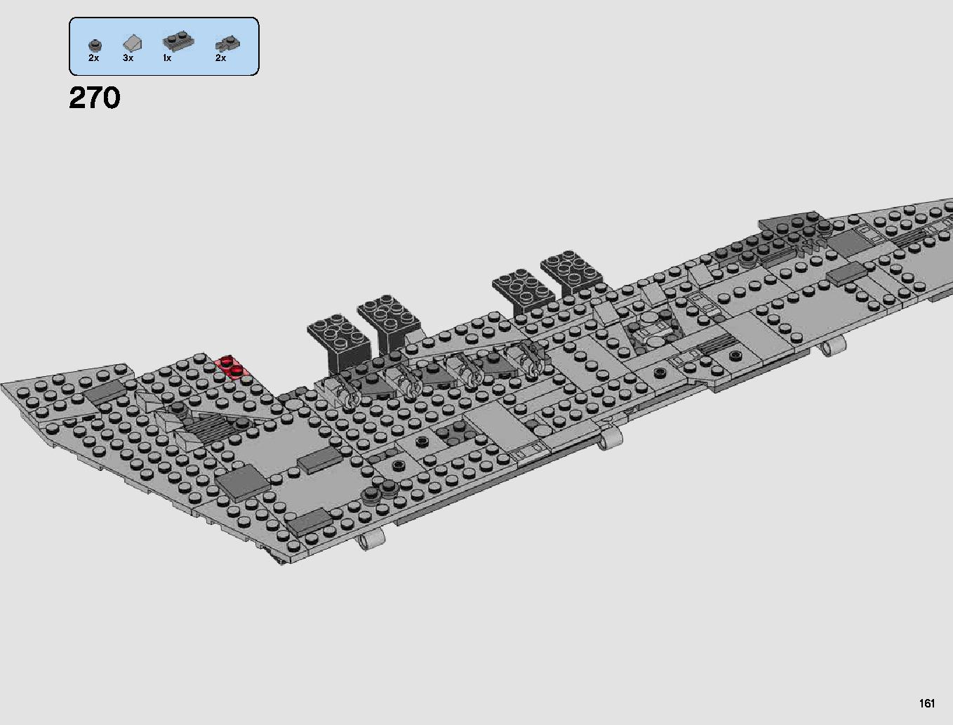 First Order Star Destroyer 75190 LEGO information LEGO instructions 161 page