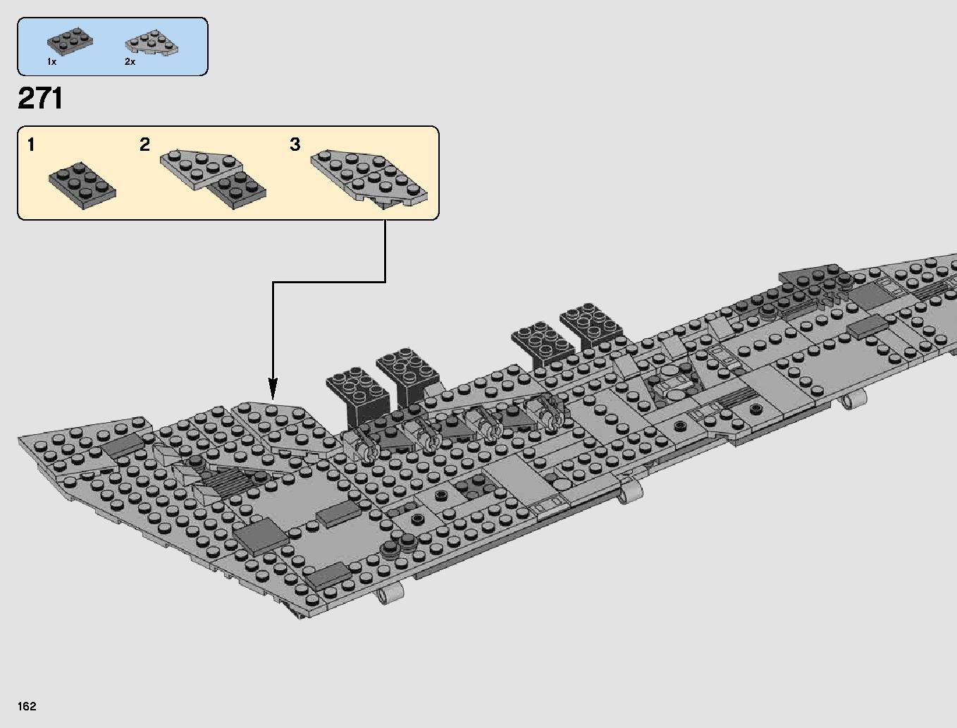 First Order Star Destroyer 75190 LEGO information LEGO instructions 162 page