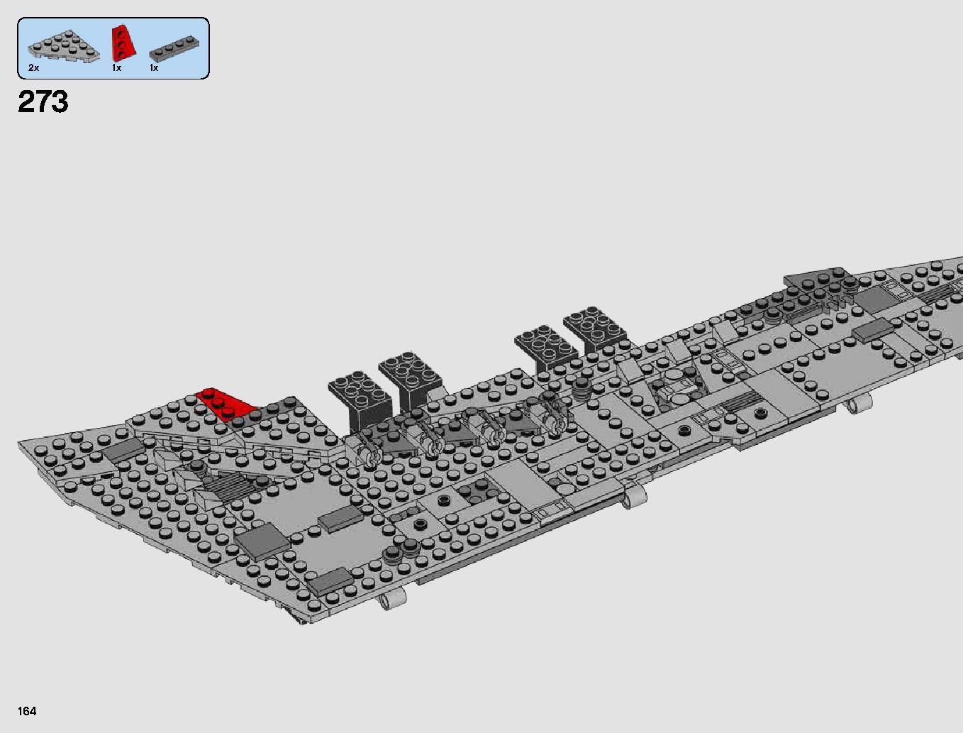 First Order Star Destroyer 75190 LEGO information LEGO instructions 164 page