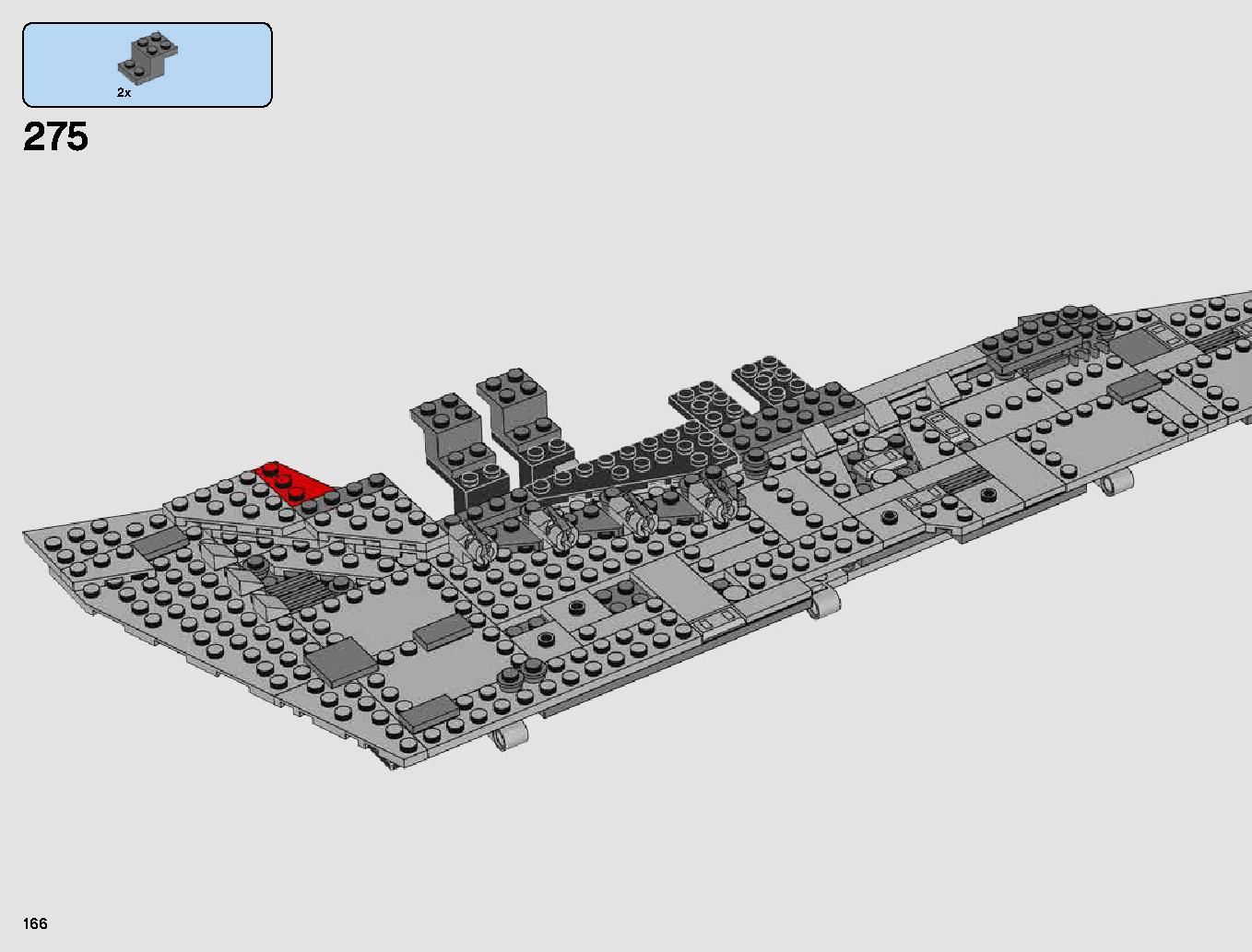 First Order Star Destroyer 75190 LEGO information LEGO instructions 166 page