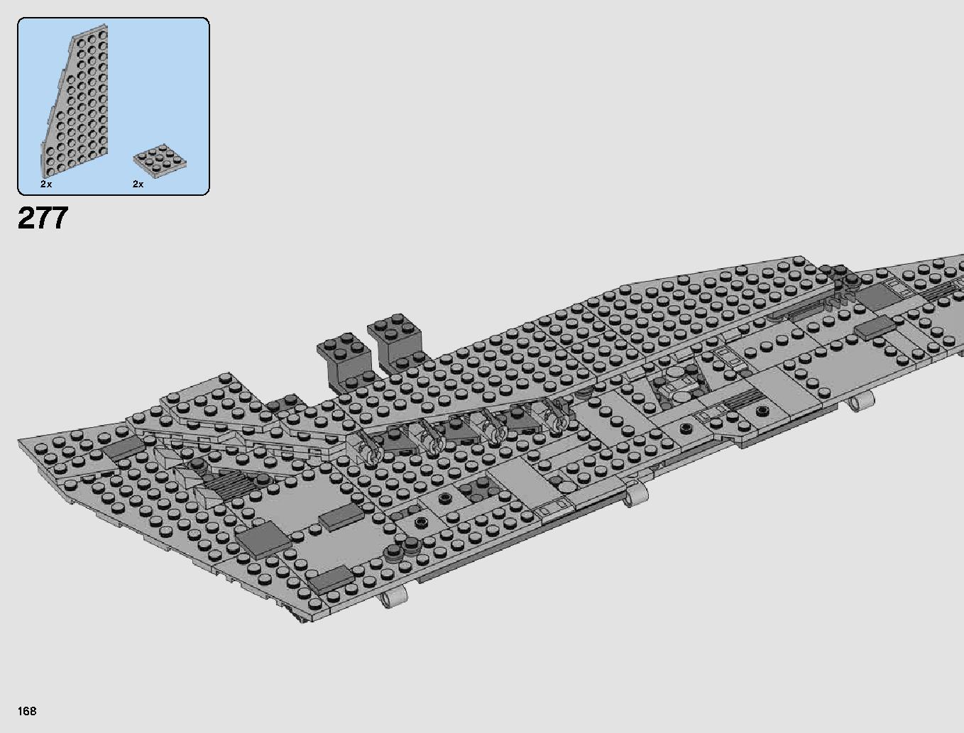 First Order Star Destroyer 75190 LEGO information LEGO instructions 168 page