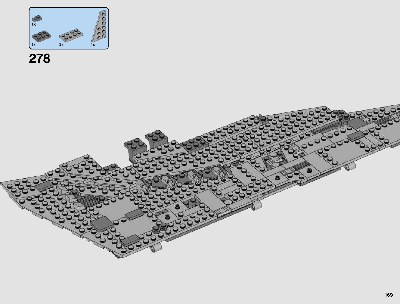 First Order Star Destroyer 75190 LEGO information LEGO instructions 169 page