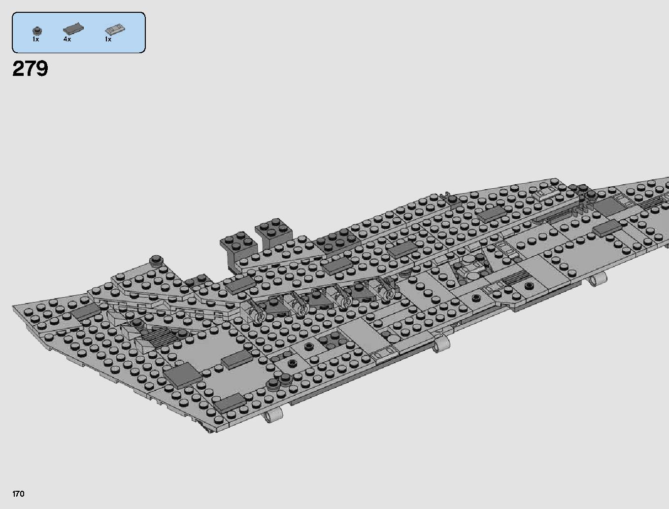 First Order Star Destroyer 75190 LEGO information LEGO instructions 170 page