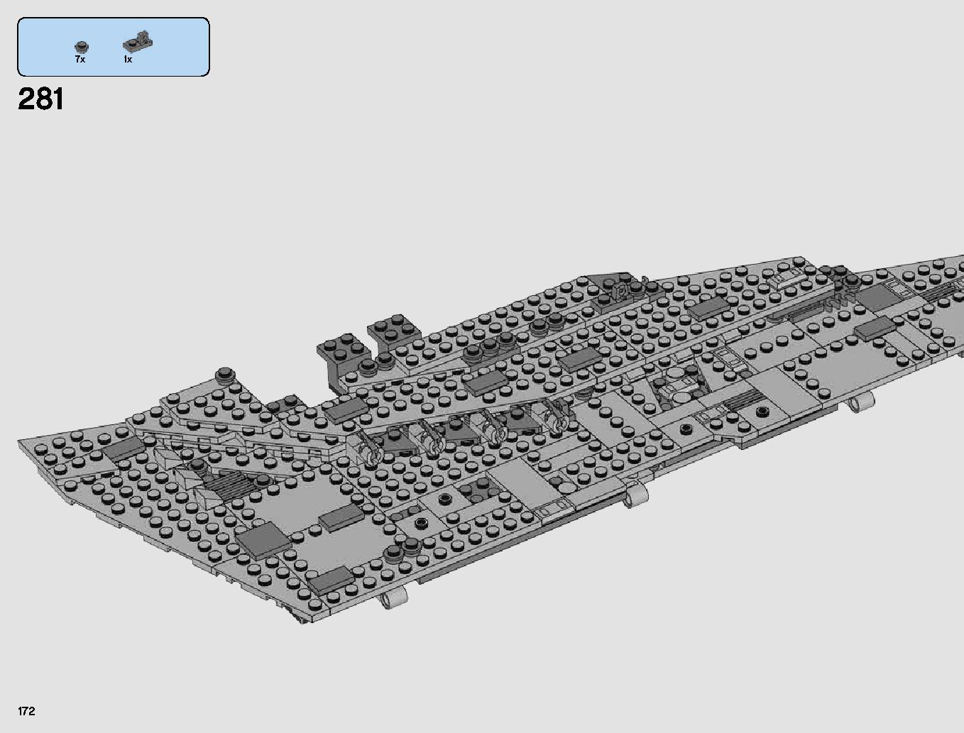 First Order Star Destroyer 75190 LEGO information LEGO instructions 172 page