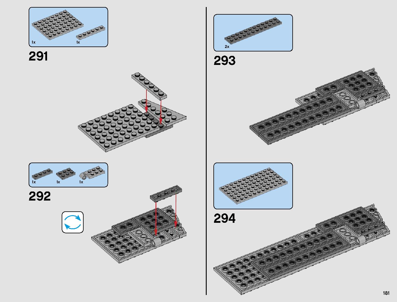 First Order Star Destroyer 75190 LEGO information LEGO instructions 181 page