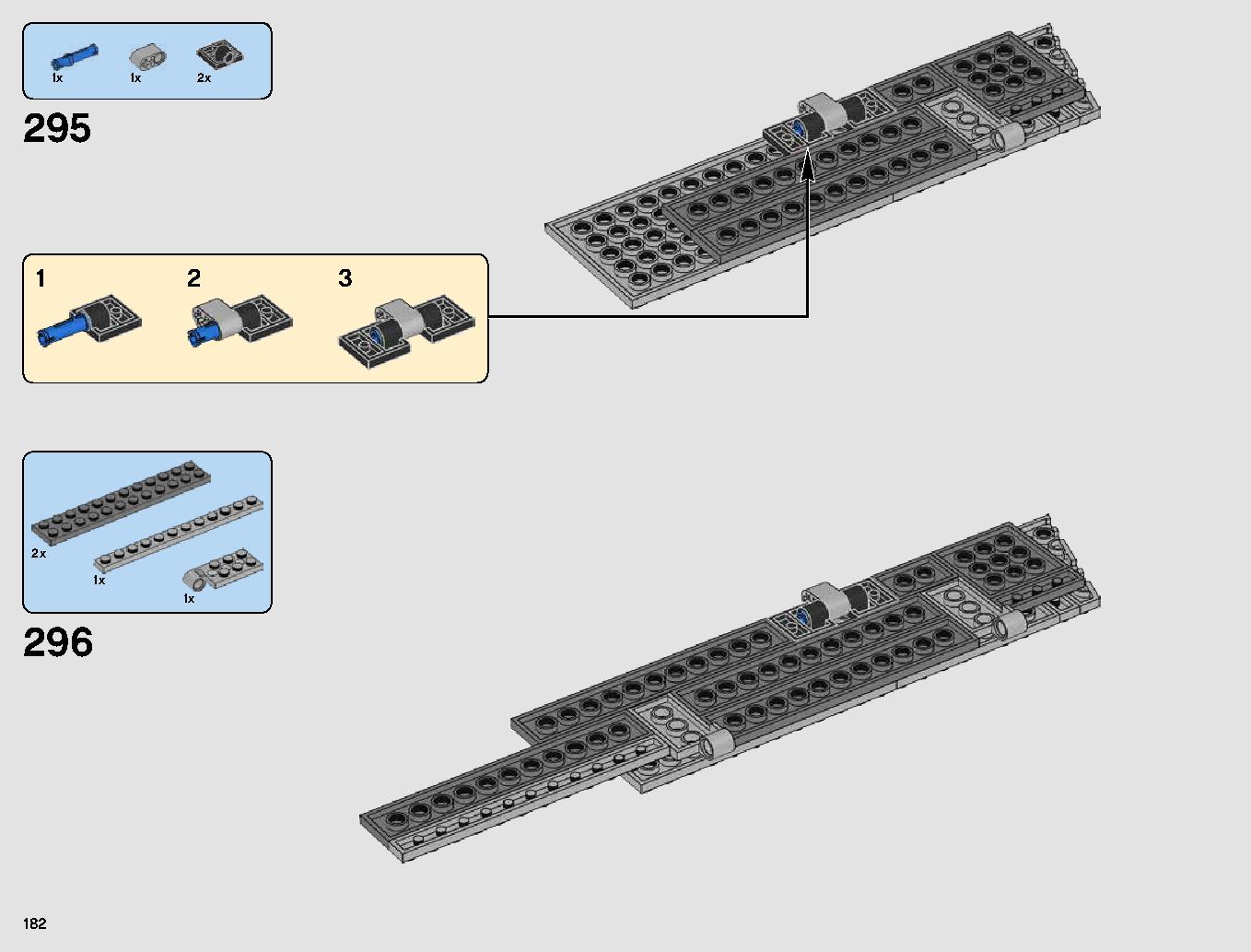 First Order Star Destroyer 75190 LEGO information LEGO instructions 182 page