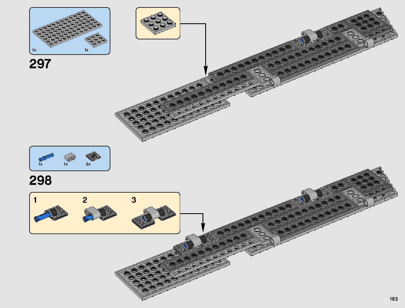 First Order Star Destroyer 75190 LEGO information LEGO instructions 183 page