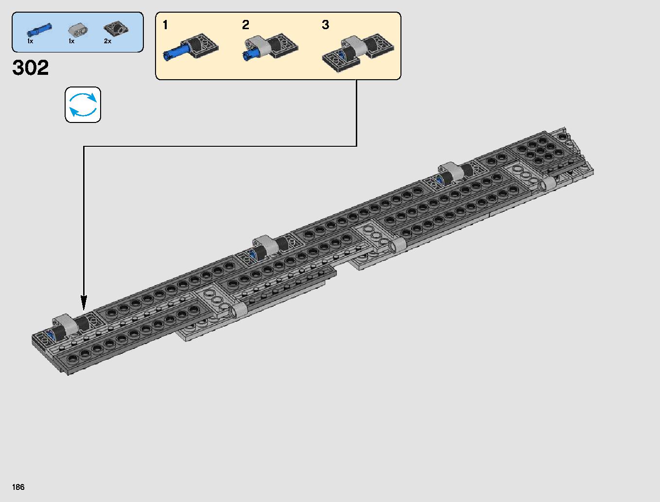 First Order Star Destroyer 75190 LEGO information LEGO instructions 186 page