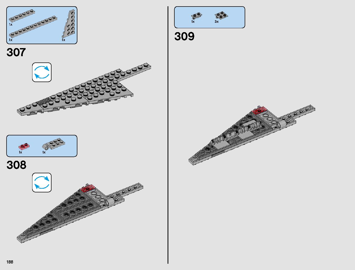 First Order Star Destroyer 75190 LEGO information LEGO instructions 188 page
