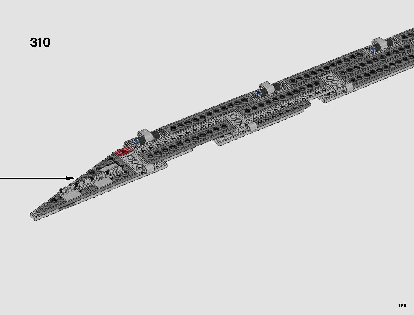 First Order Star Destroyer 75190 LEGO information LEGO instructions 189 page