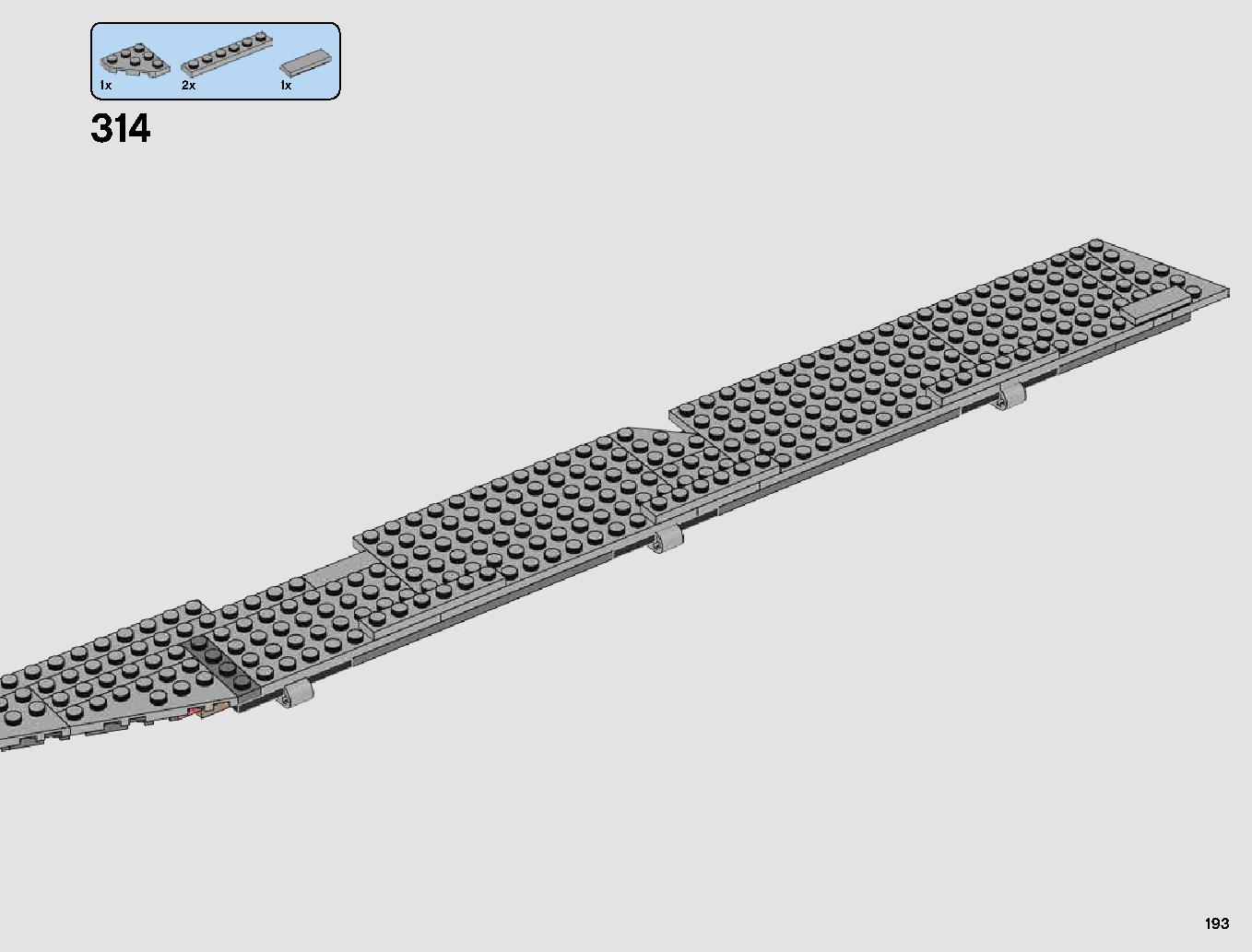 First Order Star Destroyer 75190 LEGO information LEGO instructions 193 page