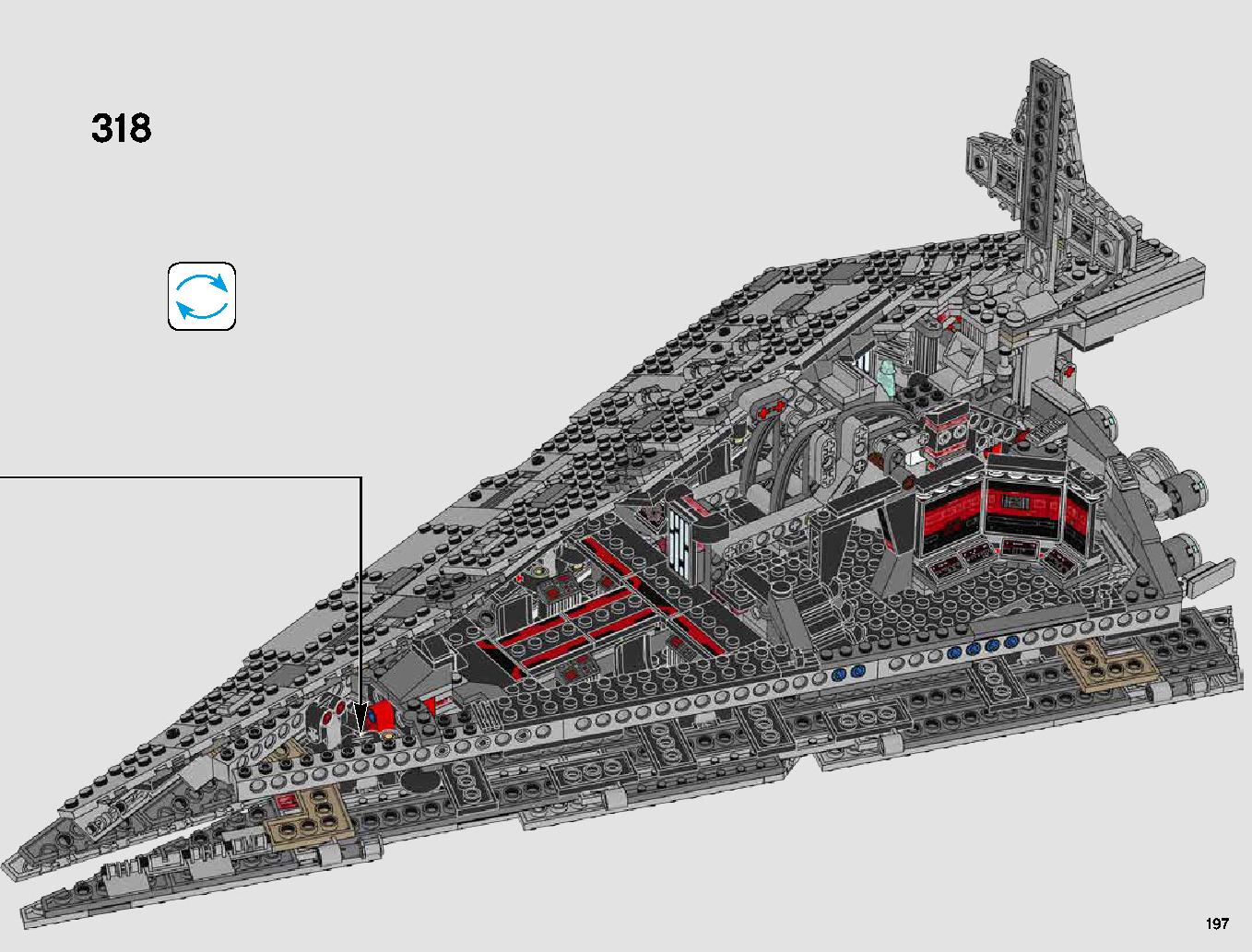 First Order Star Destroyer 75190 LEGO information LEGO instructions 197 page