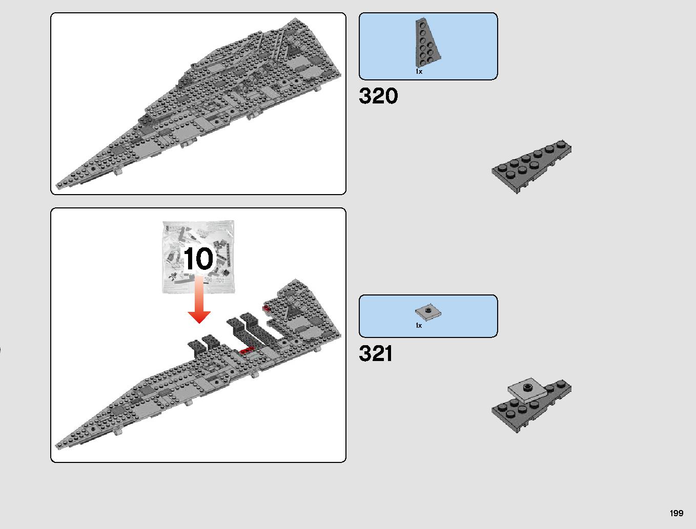 First Order Star Destroyer 75190 LEGO information LEGO instructions 199 page