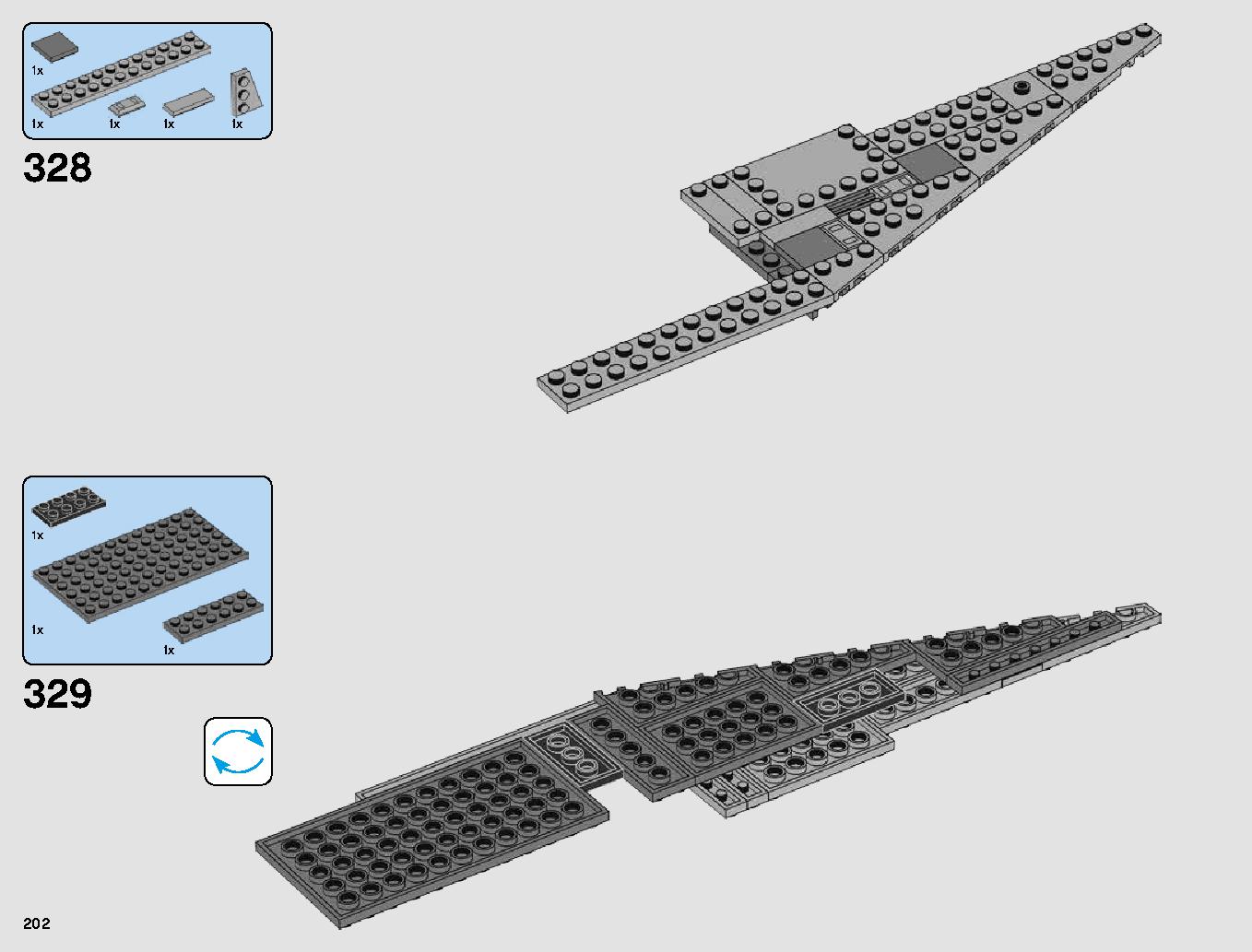 First Order Star Destroyer 75190 LEGO information LEGO instructions 202 page