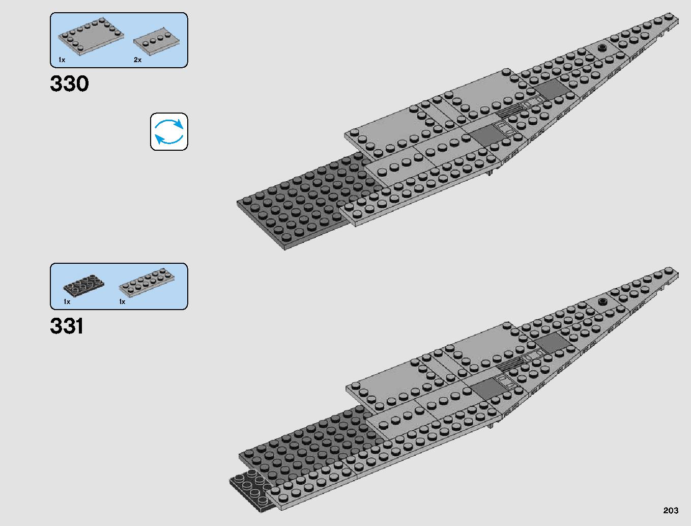 First Order Star Destroyer 75190 LEGO information LEGO instructions 203 page