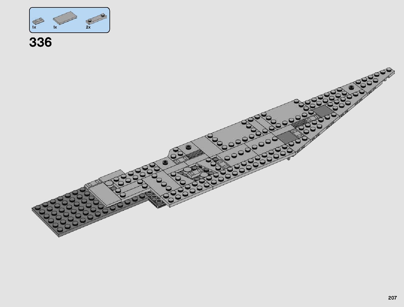 First Order Star Destroyer 75190 LEGO information LEGO instructions 207 page