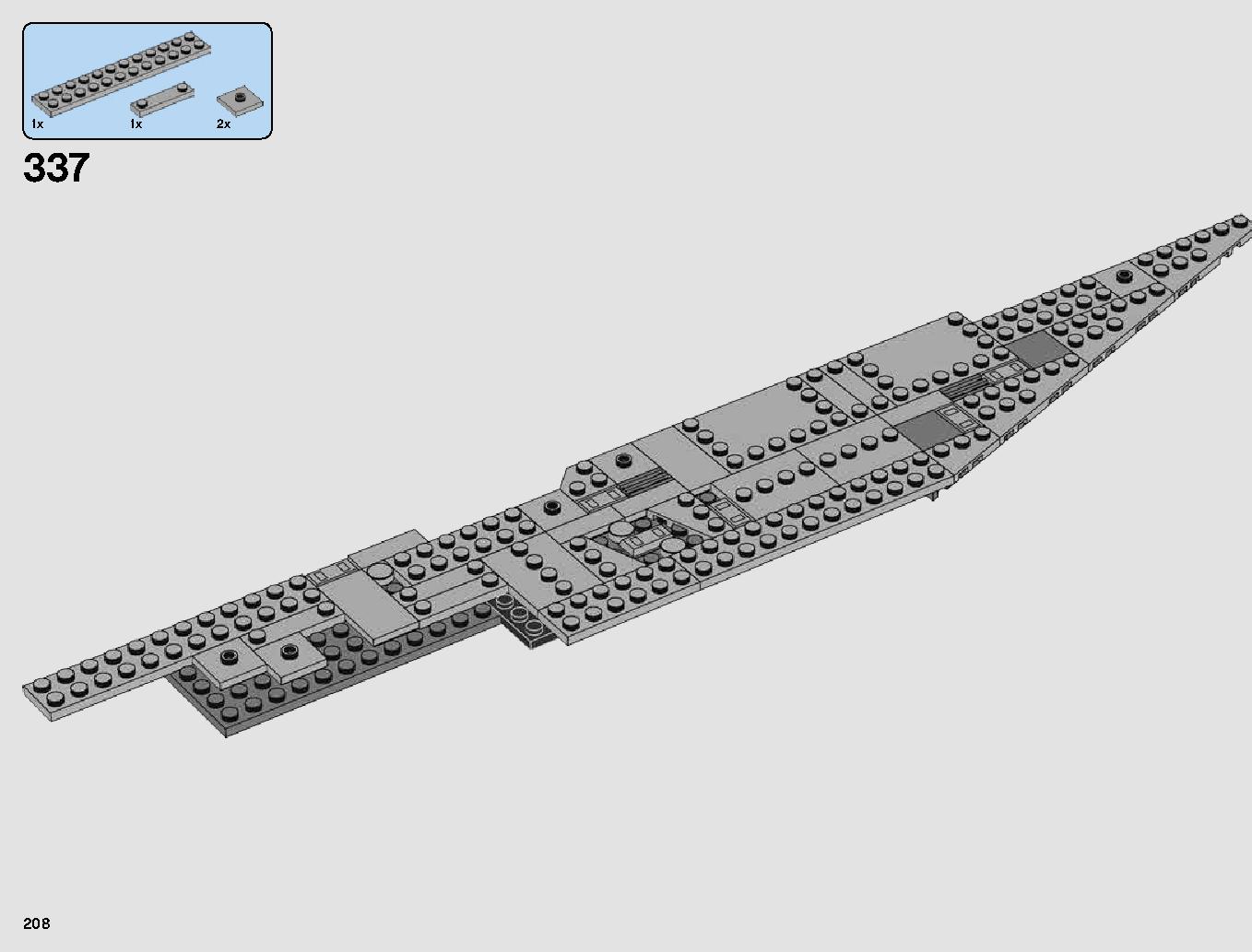 First Order Star Destroyer 75190 LEGO information LEGO instructions 208 page