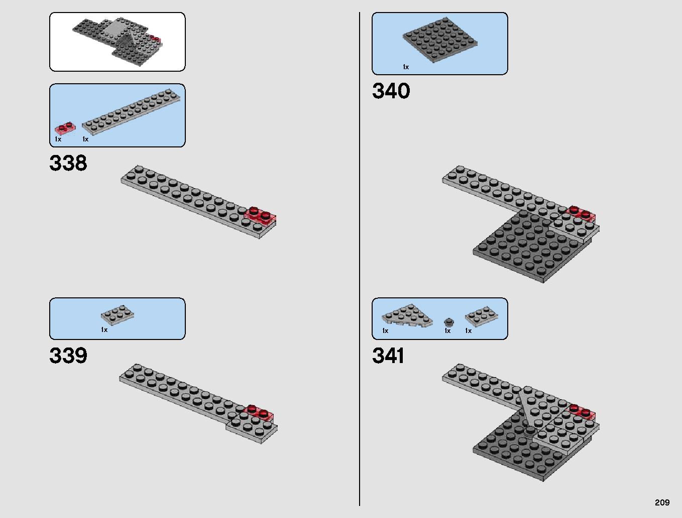 First Order Star Destroyer 75190 LEGO information LEGO instructions 209 page