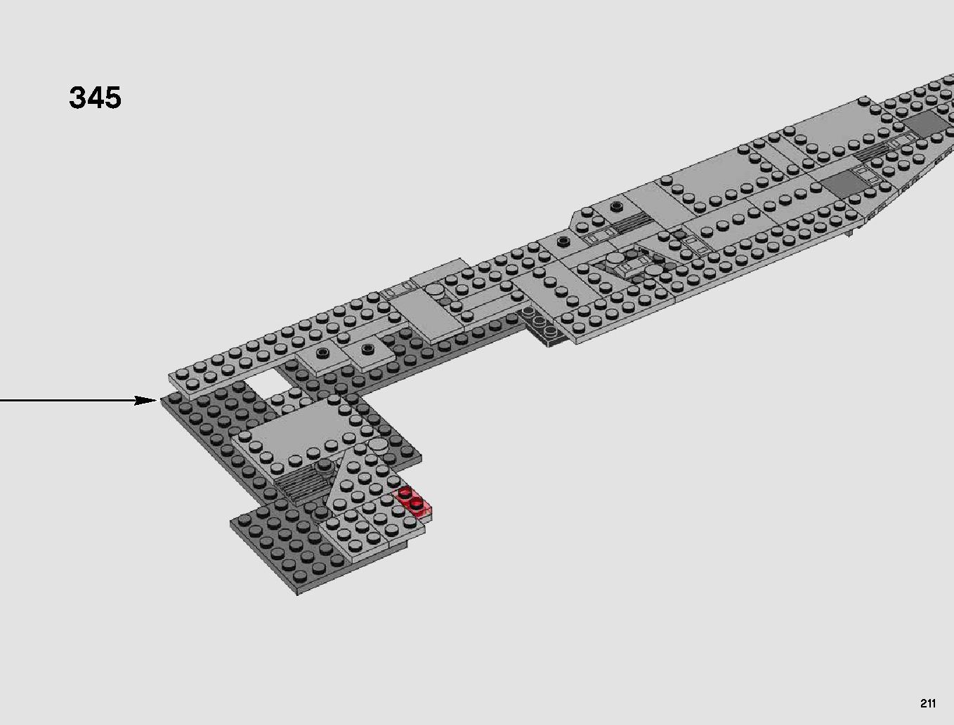 First Order Star Destroyer 75190 LEGO information LEGO instructions 211 page