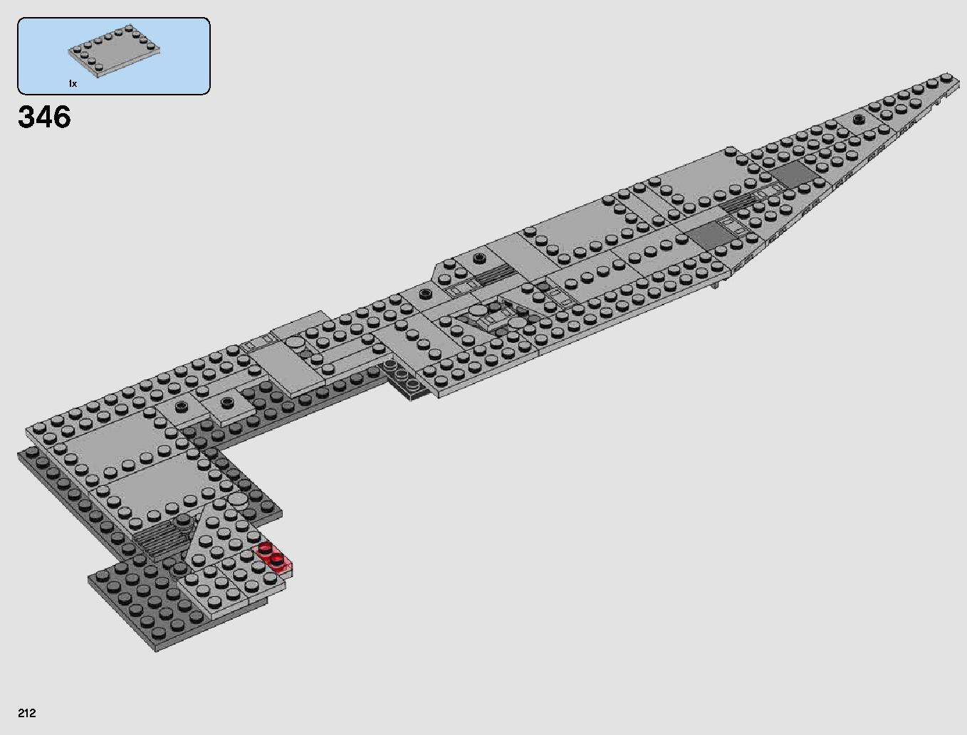 First Order Star Destroyer 75190 LEGO information LEGO instructions 212 page