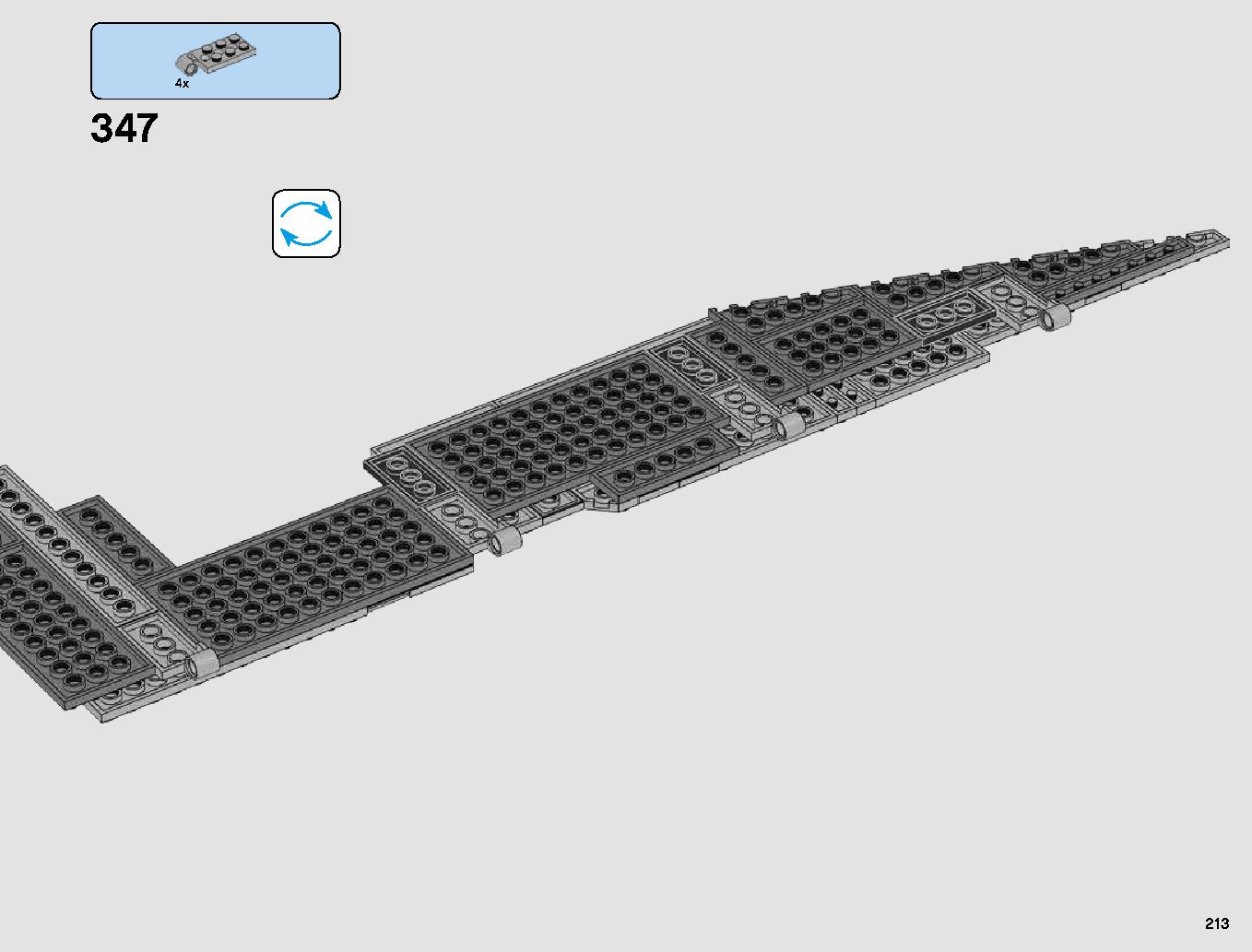 First Order Star Destroyer 75190 LEGO information LEGO instructions 213 page