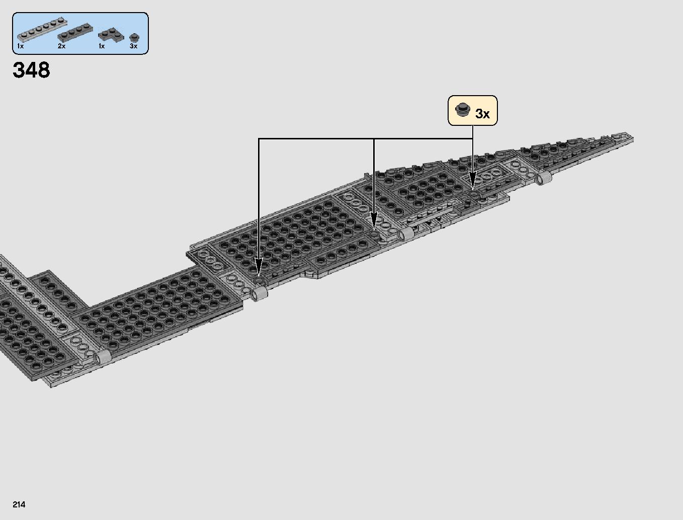 First Order Star Destroyer 75190 LEGO information LEGO instructions 214 page