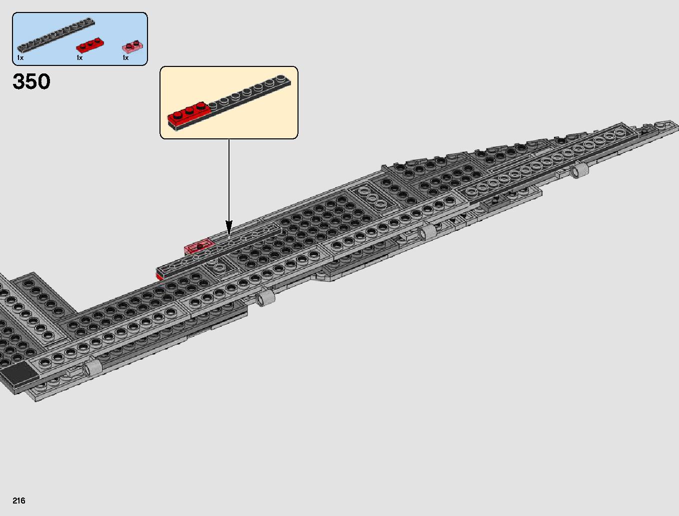 First Order Star Destroyer 75190 LEGO information LEGO instructions 216 page