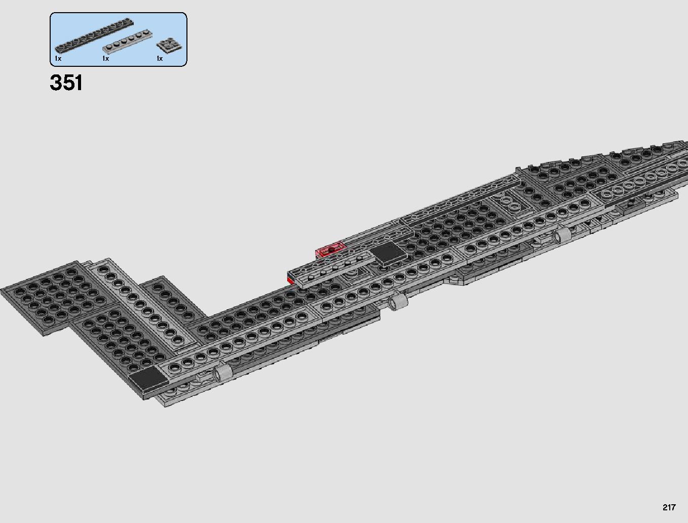 First Order Star Destroyer 75190 LEGO information LEGO instructions 217 page
