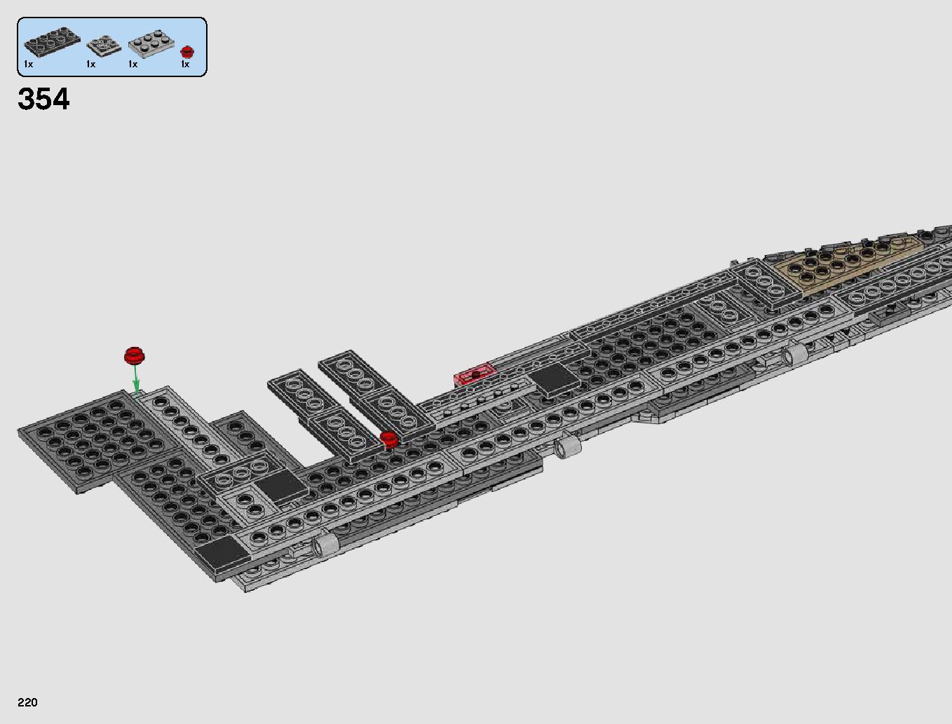 First Order Star Destroyer 75190 LEGO information LEGO instructions 220 page