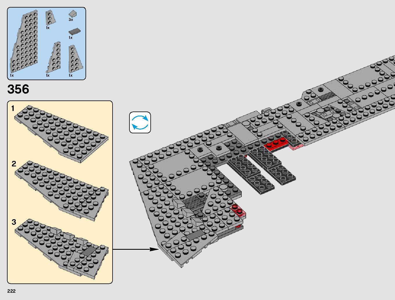 First Order Star Destroyer 75190 LEGO information LEGO instructions 222 page