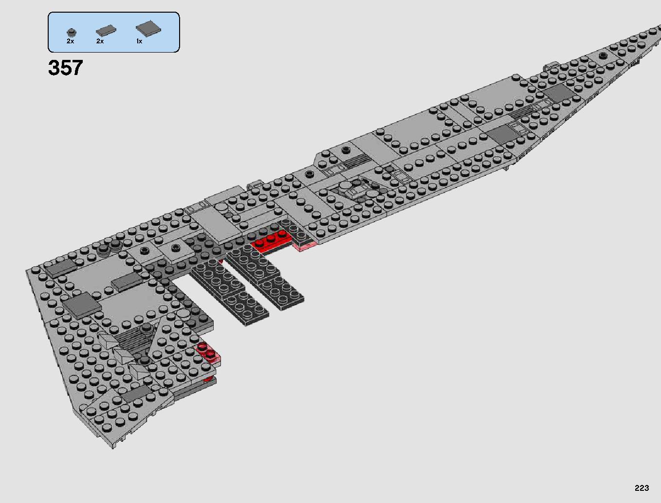 First Order Star Destroyer 75190 LEGO information LEGO instructions 223 page
