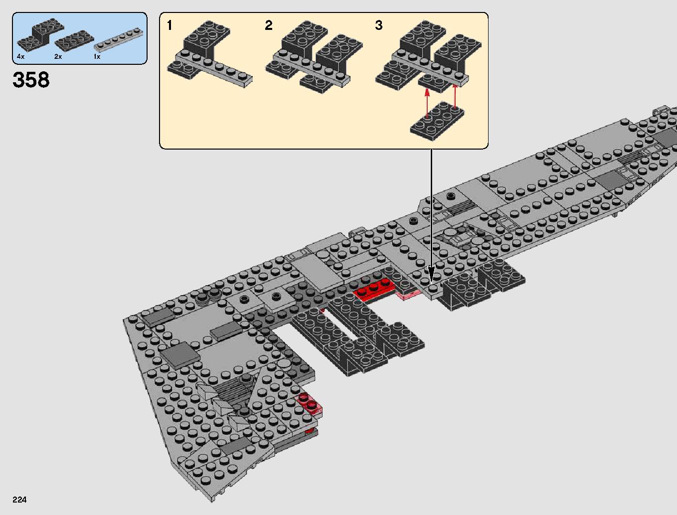 First Order Star Destroyer 75190 LEGO information LEGO instructions 224 page