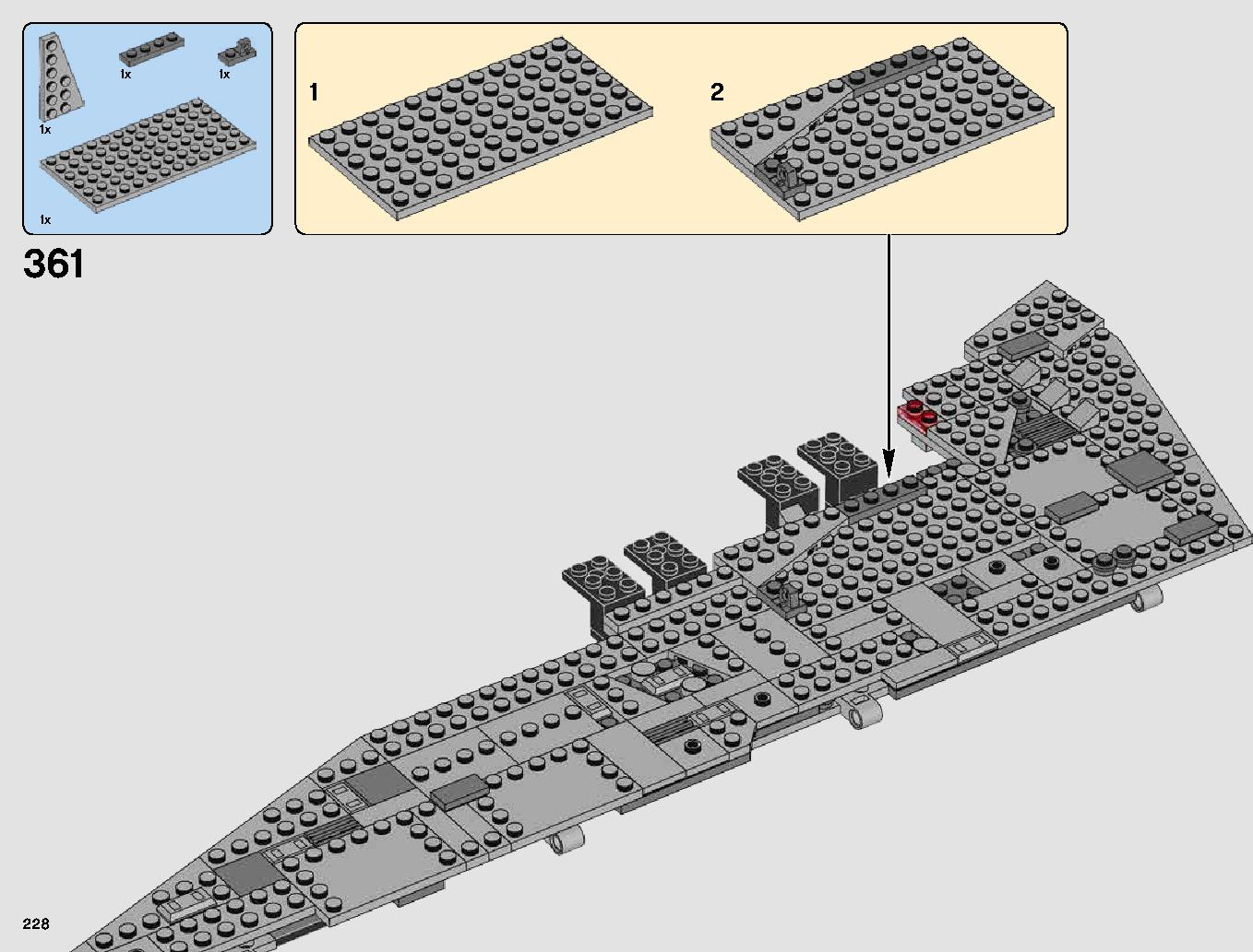 First Order Star Destroyer 75190 LEGO information LEGO instructions 228 page