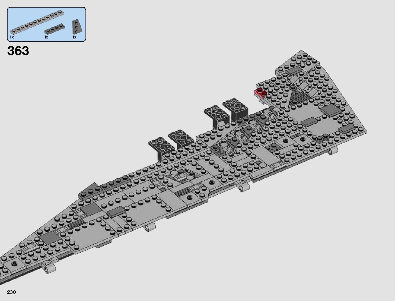 First Order Star Destroyer 75190 LEGO information LEGO instructions 230 page