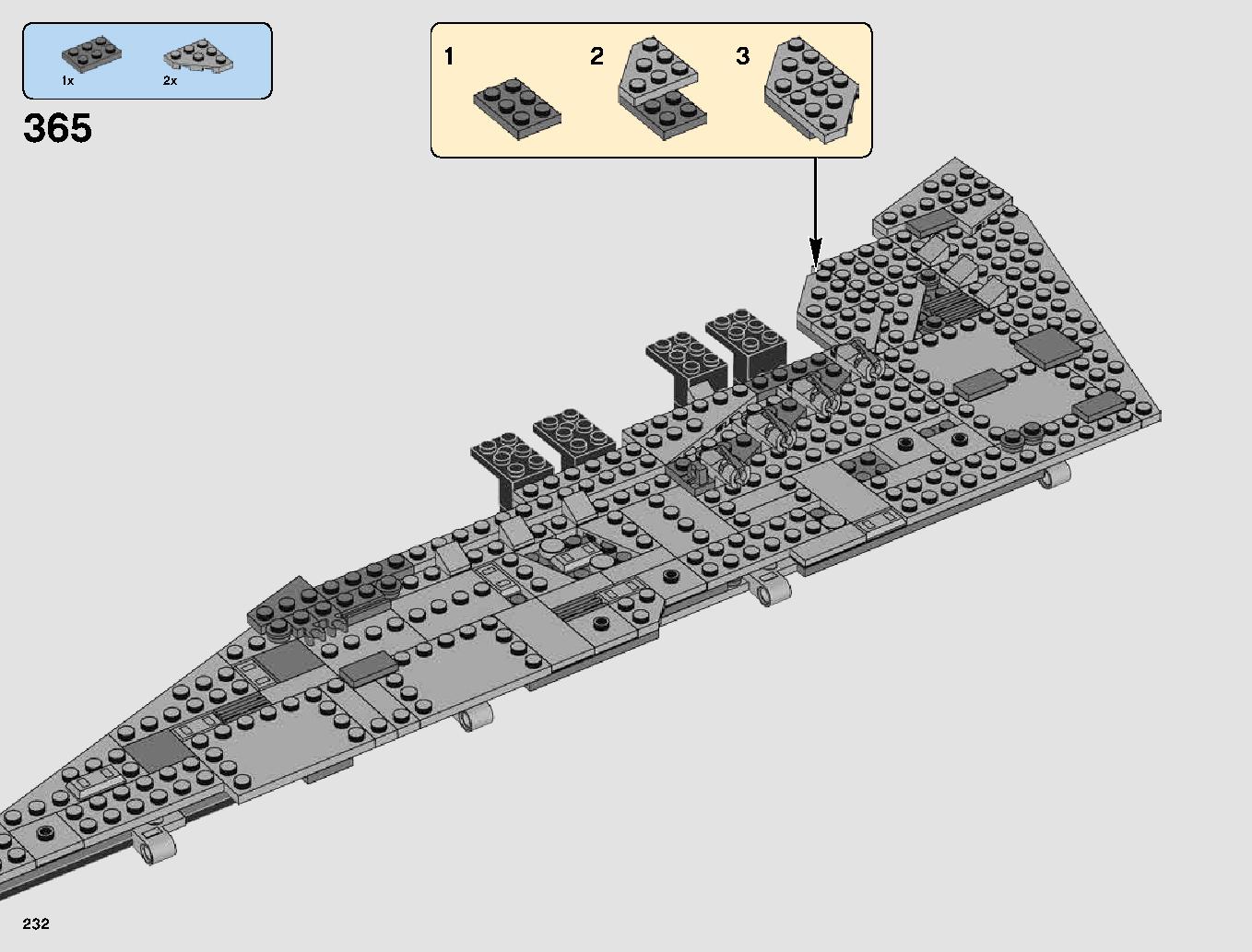 First Order Star Destroyer 75190 LEGO information LEGO instructions 232 page